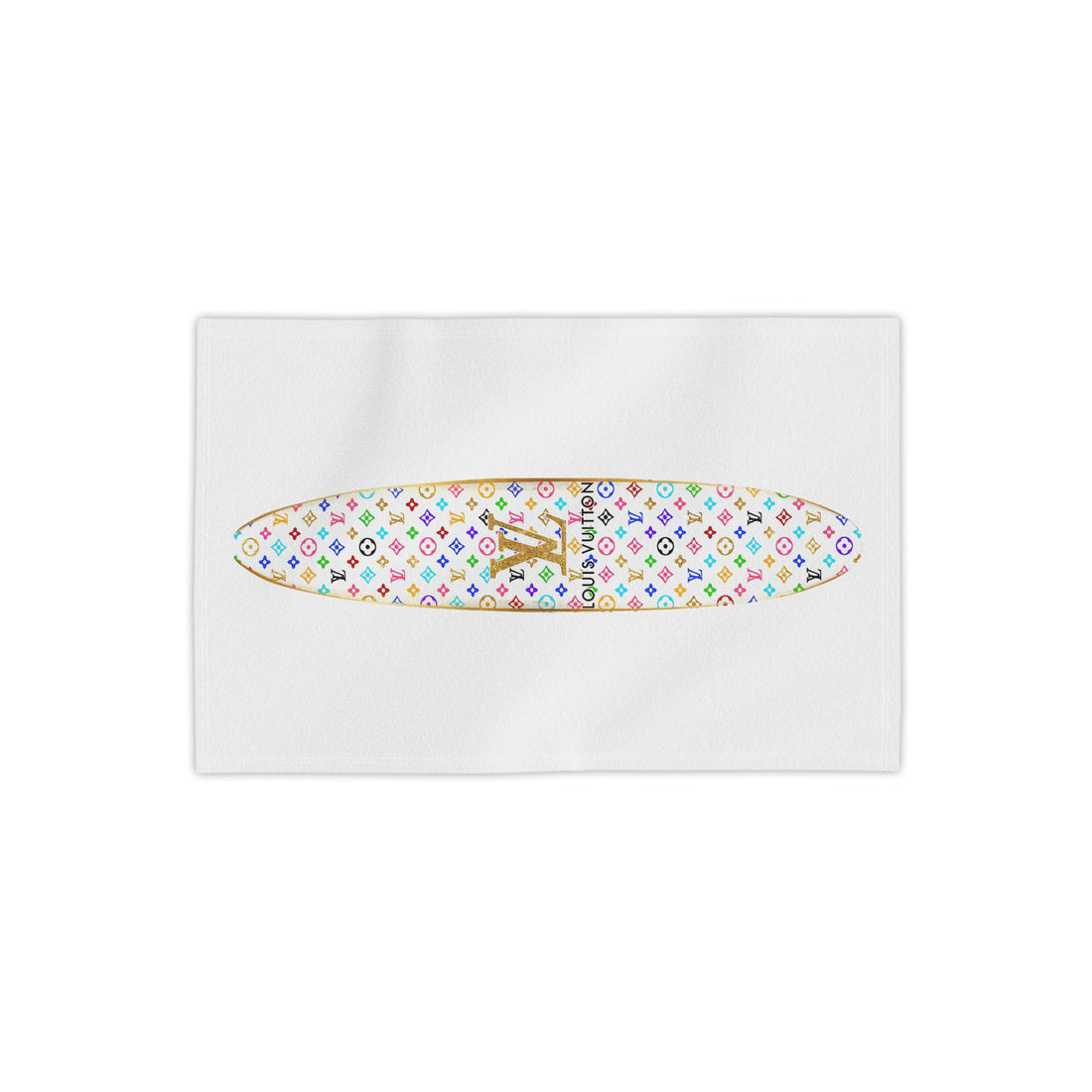 Designer Glam Rainbow Colored Beach Towel