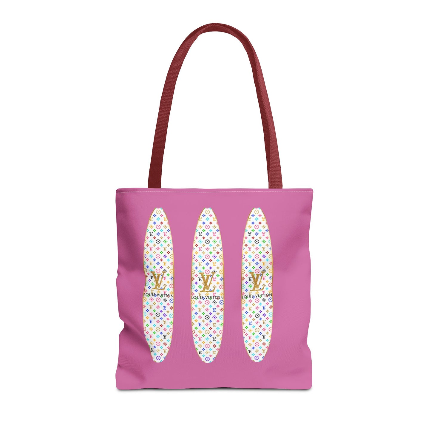 Designer Rainbow Surf Tote Bag