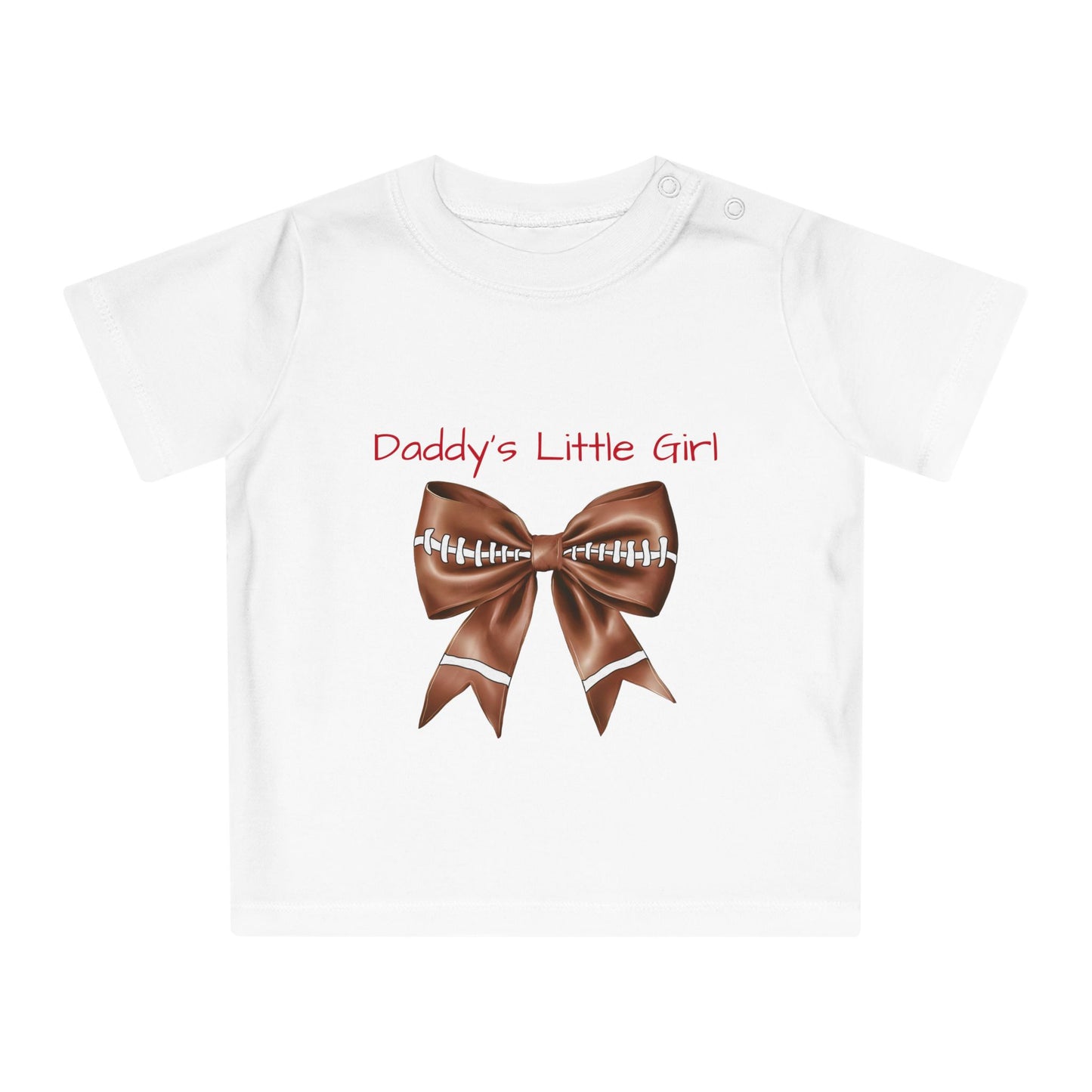 Baby T-Shirt Daddy's Little Football Girl Tee