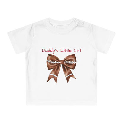 Baby T-Shirt Daddy's Little Football Girl Tee