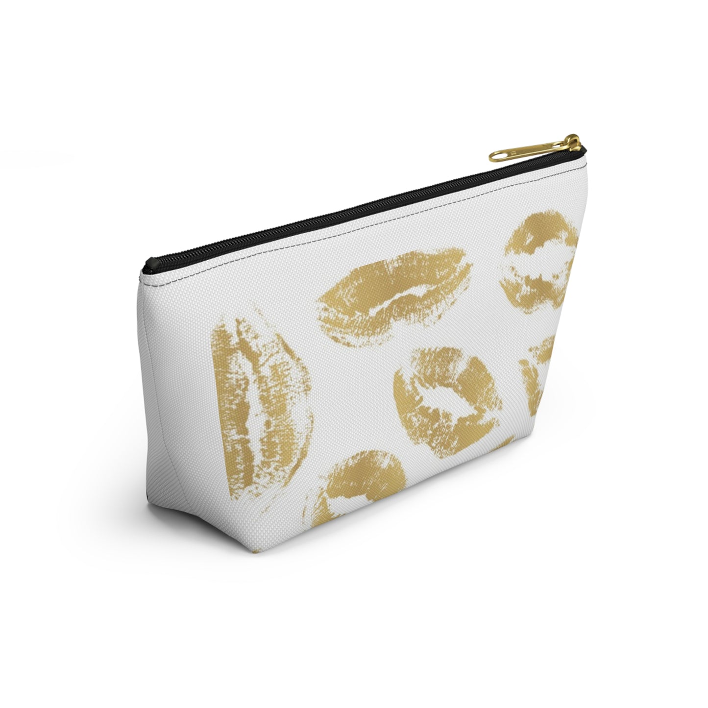 Golden Kisses Cosmetic Bag