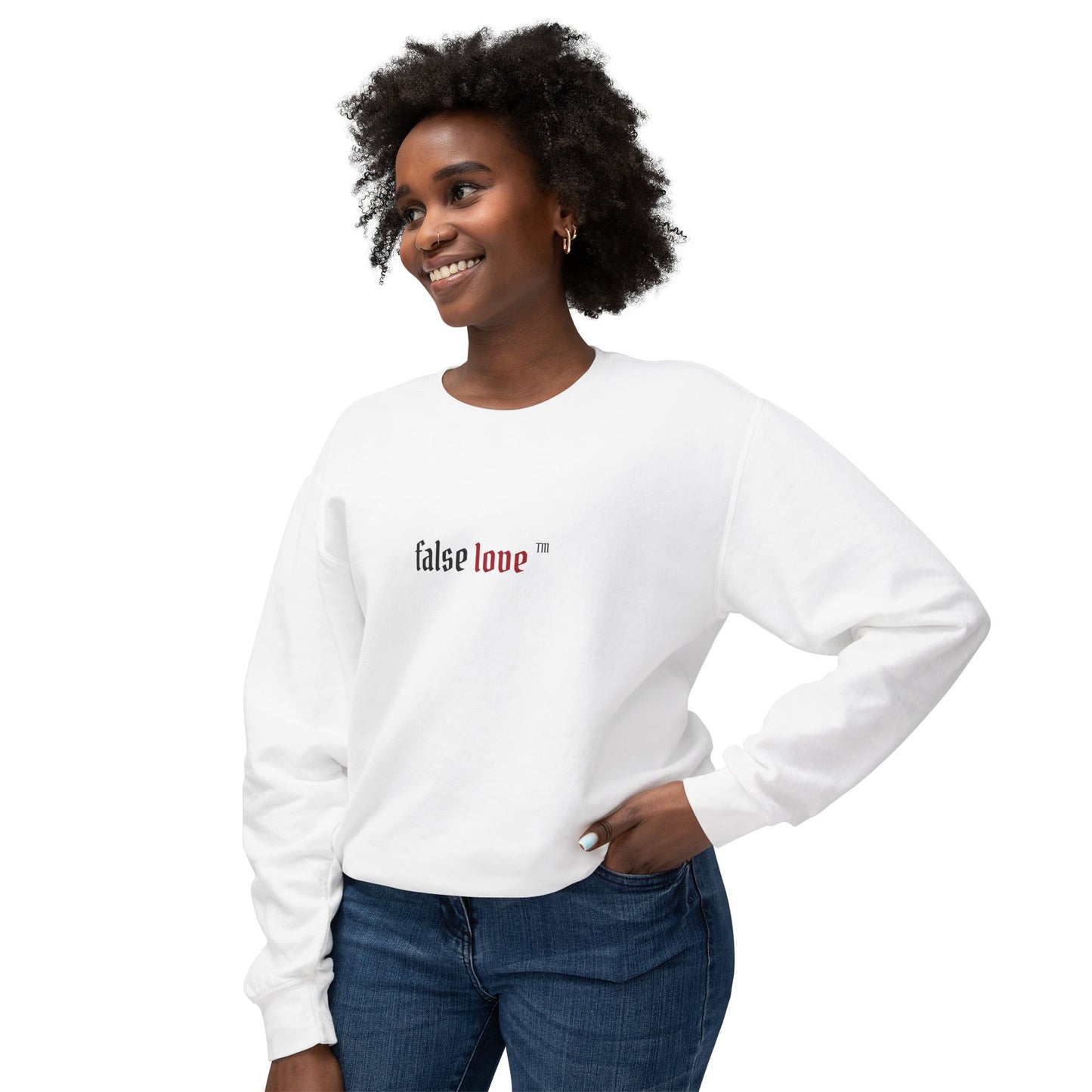 False Love Branded Unisex Crewneck Sweatshirt