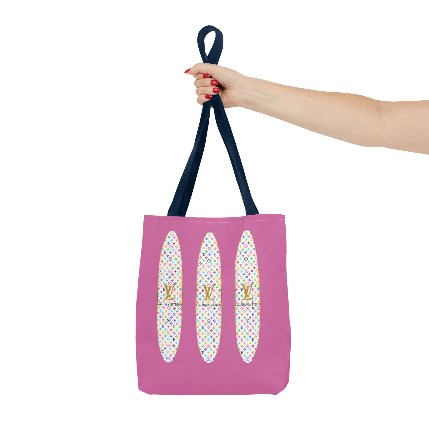 Designer Rainbow Surf Tote Bag