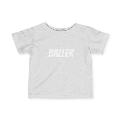 BALLER Baby Tee - White Lettering