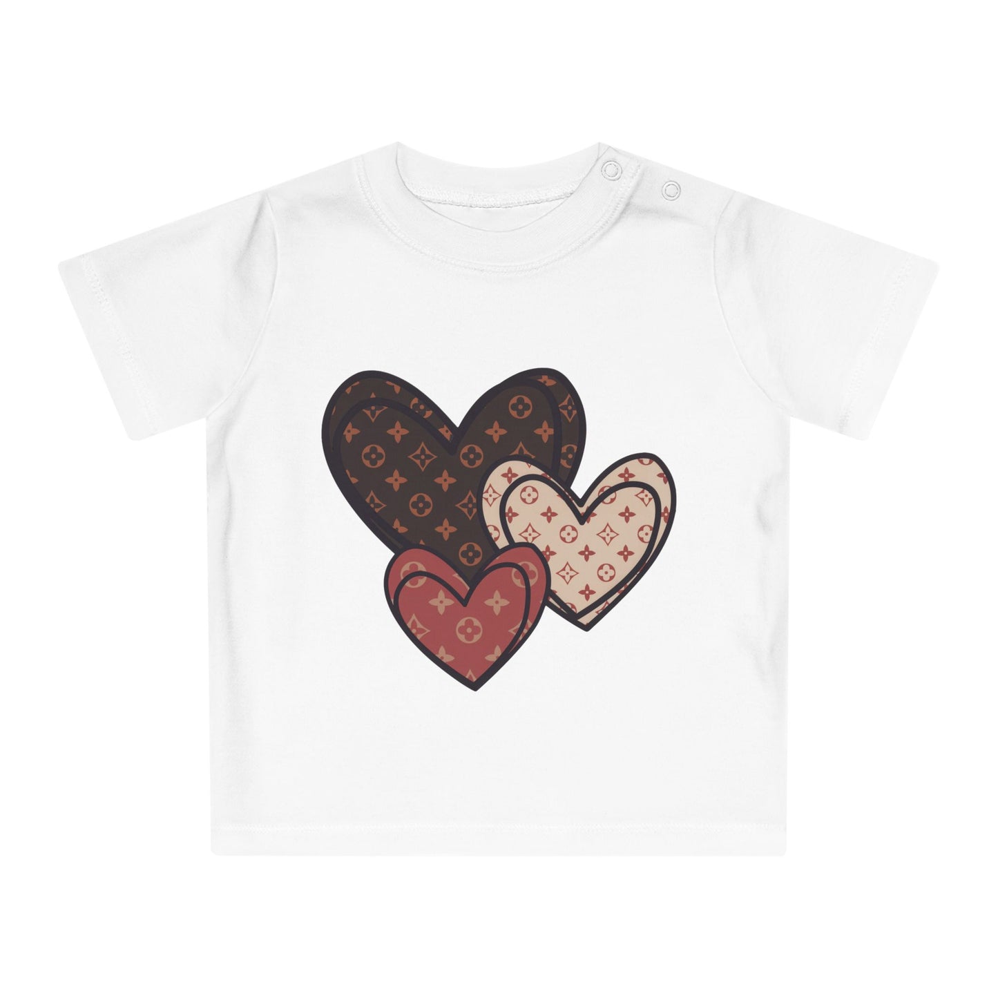 Stylish Hearts Baby T-Shirt