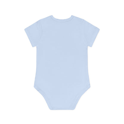 Beary Hand Heart I LOVE DADDY Baby Organic Onesie