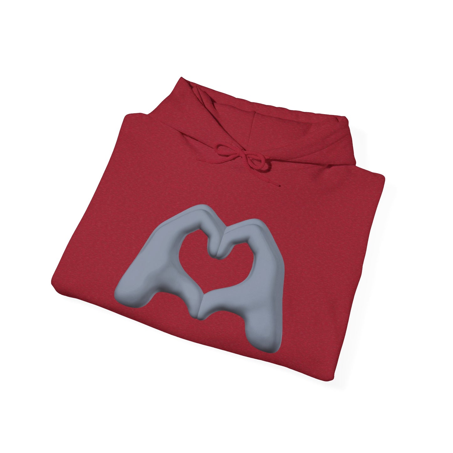 Silver Hand Heart Hoodie - Unisex Sweatshirt