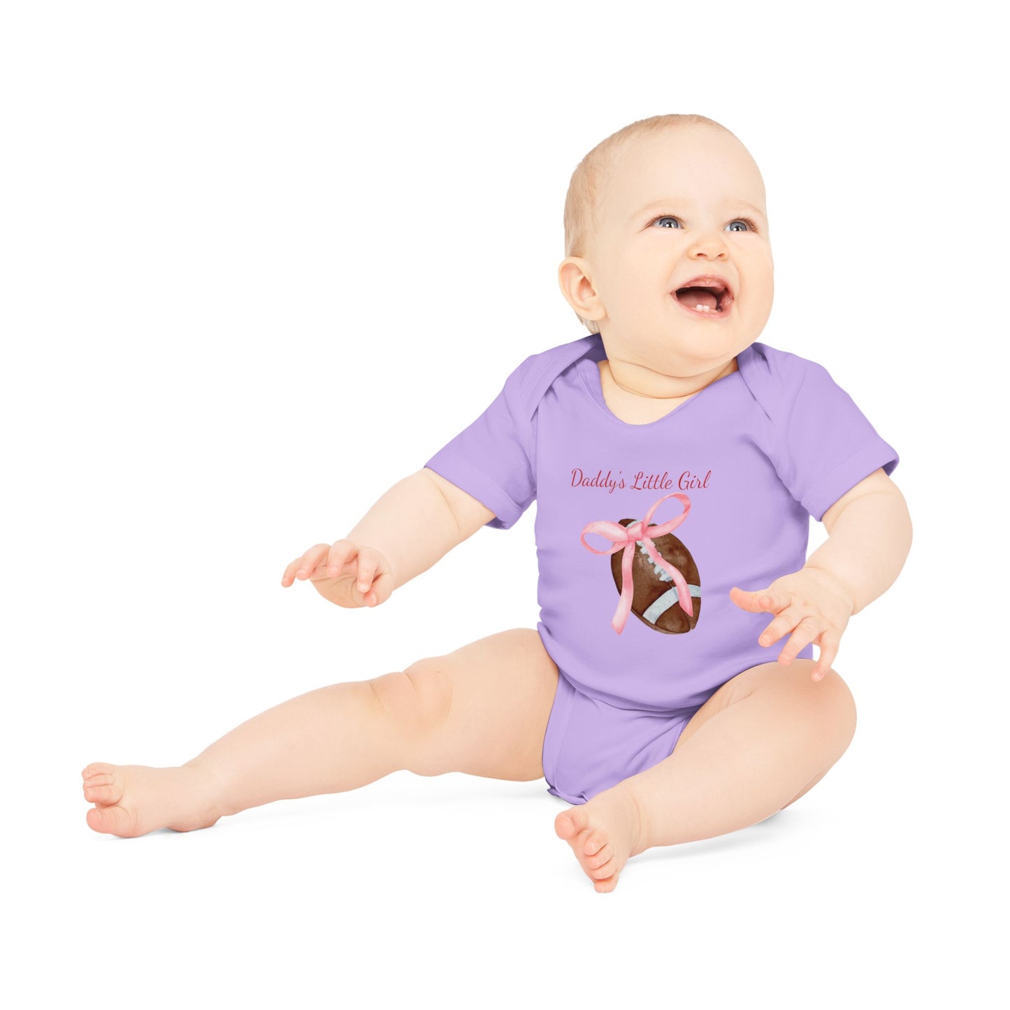 Daddy's Little Girl Football Onesie