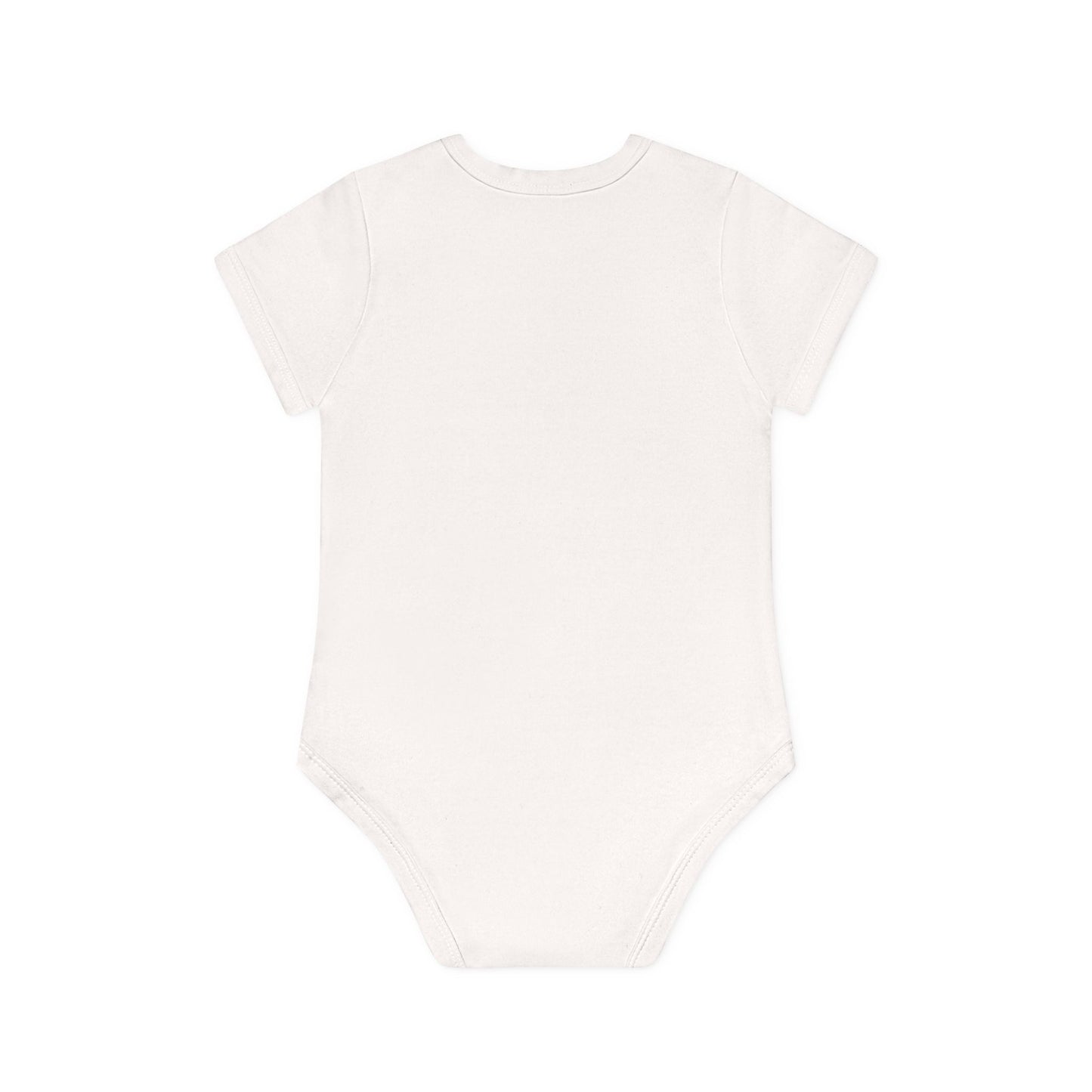 Beary Hand Heart I LOVE DADDY Baby Organic Onesie