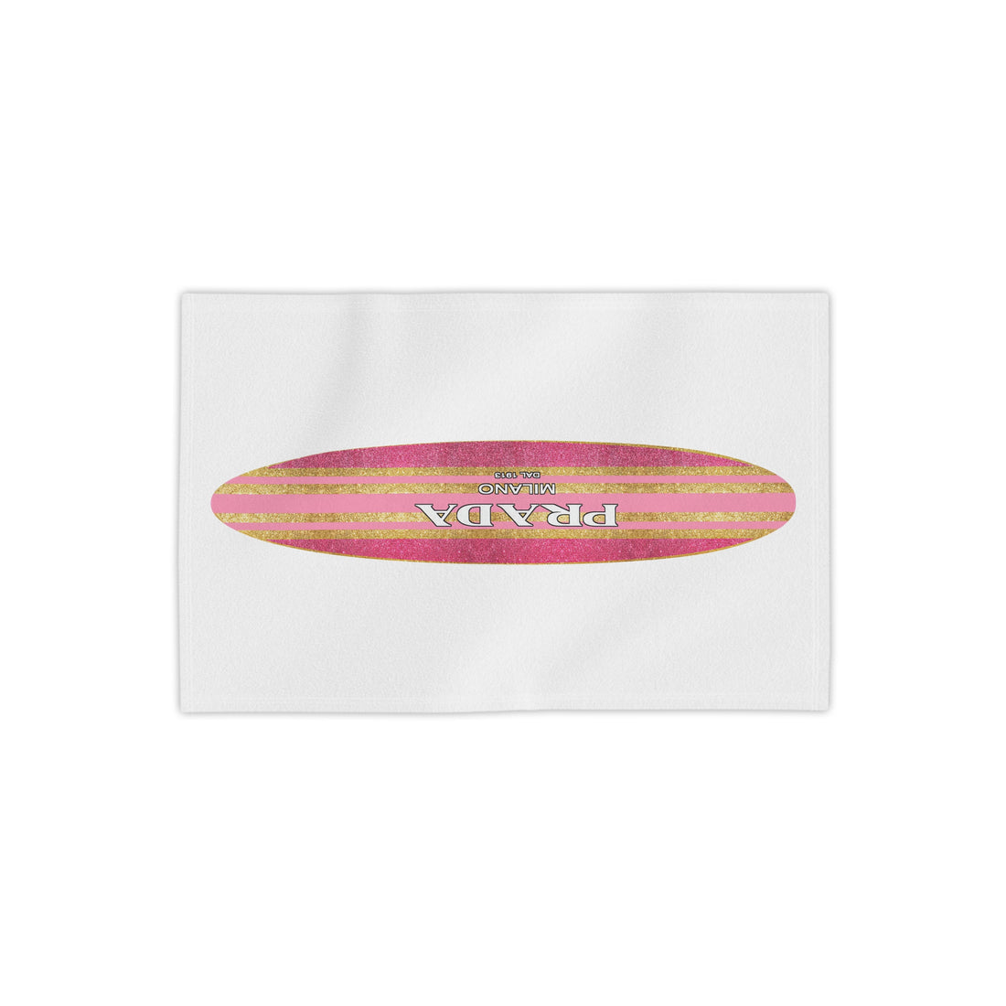 Designer Glam Pink and Gold Beach Towel
