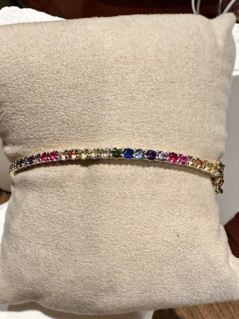 Thin Rainbow Bangle