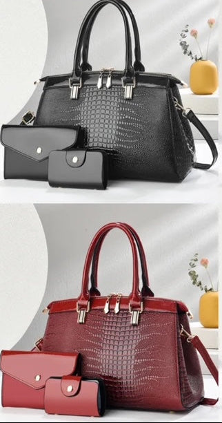 Crocodile Style Handbag