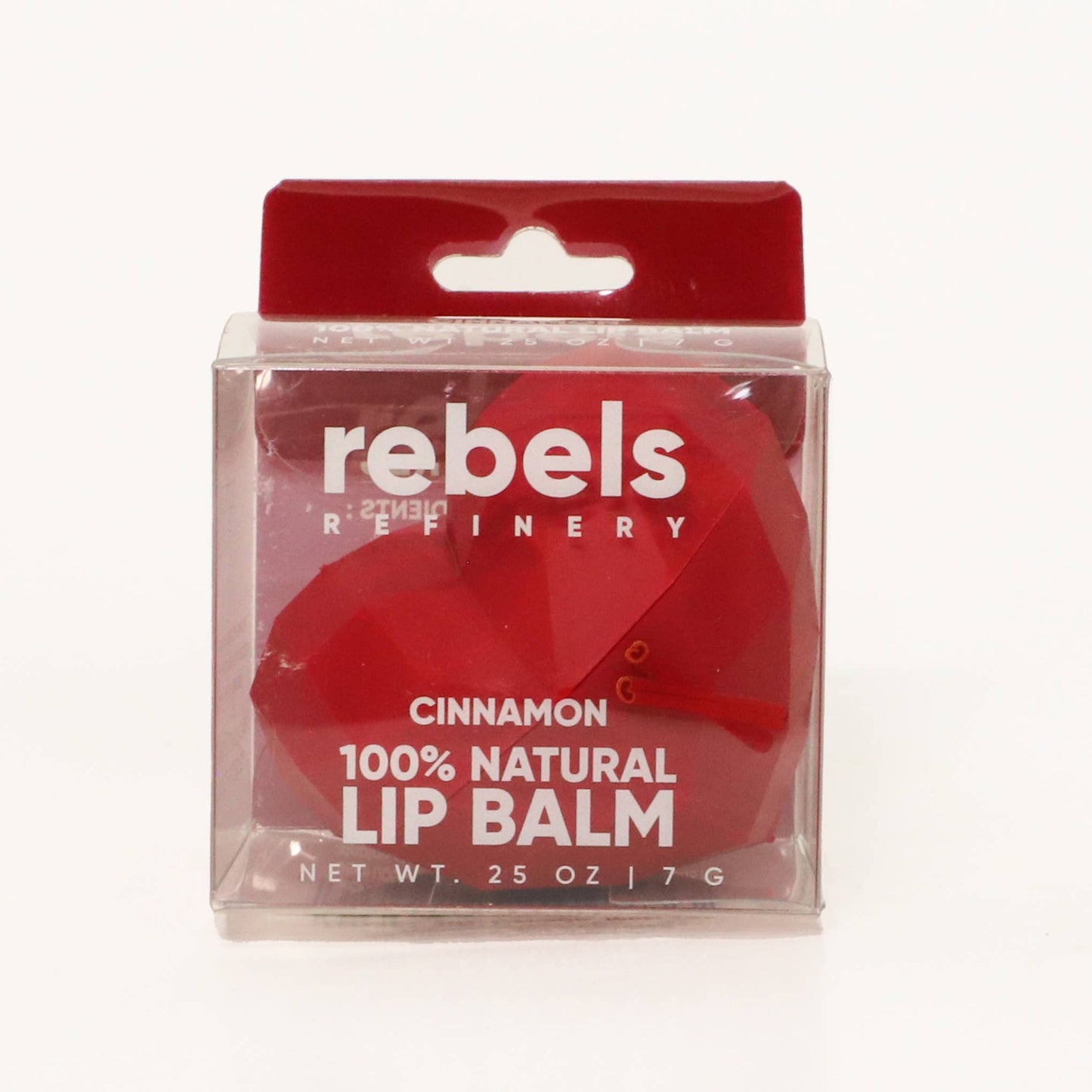 Red Heart Lip Balm 100% Natural CINNAMON