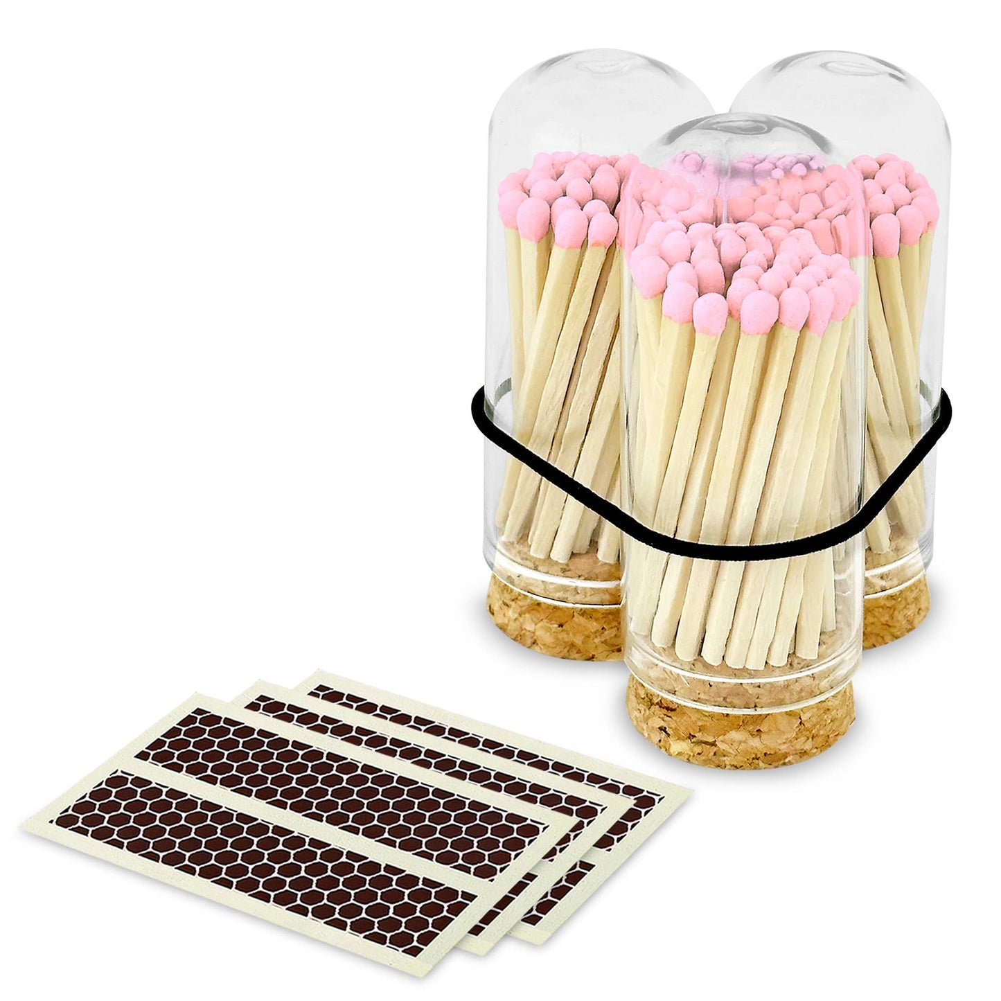 Ignite the Fun! Light Pink 2" Matches in Mini Cloche